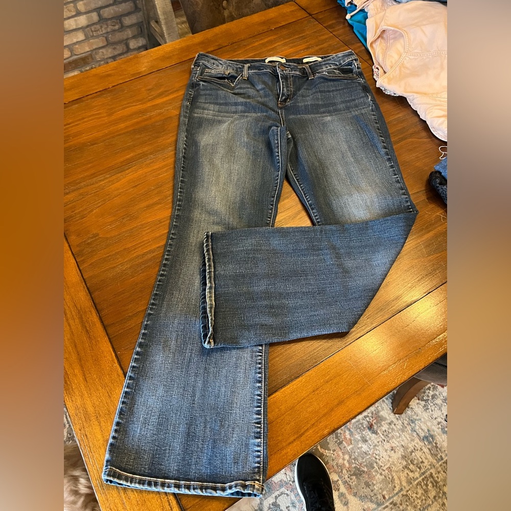 Jessica Simpson Mid Rise Boot Cut Jeans